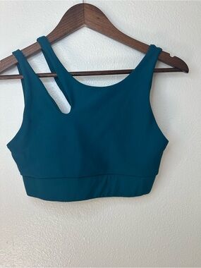 BECCA Teal Double-Strap Active Sports Bra
